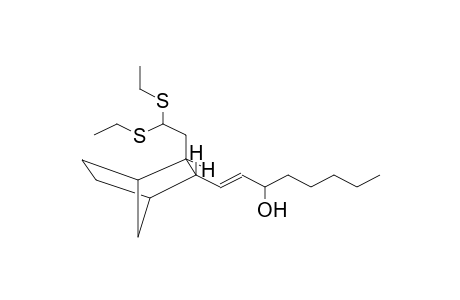 (1S,2R,3R,4R)-3-(2,2-DIETHYLMERCAPTOETHYL)-2-(3RS-HYDROXYOCT-1(E)-ENYL)BICYCLO[2.2.1]HEPTANE (DIASTEREOMER MIXTURE)