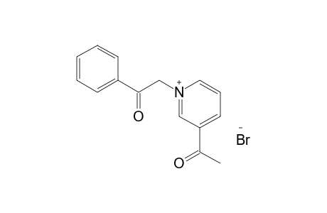 3-acetyl-1-phenacylpyridinium bromide