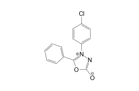 1,3,4-Oxadiazolium, 3-(4-chlorophenyl)-5-hydroxy-2-phenyl-, hydroxide, inner salt