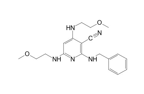 2-(benzylamino)-4,6-bis[(2-methoxyethyl)amino]nicotinonitrile