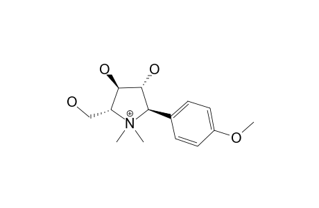 CODONOPYRROLIDIUM-B;5-HYDROXYMETHYL-2-(4-METHOXY-PHENYL)-1,1-DIMETHYL-PYRROLIDINE-3,4-DIOL