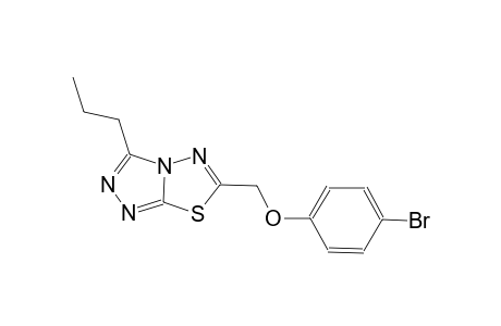 4-bromophenyl (3-propyl[1,2,4]triazolo[3,4-b][1,3,4]thiadiazol-6-yl)methyl ether