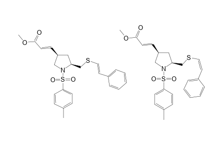 (2S,4R)-4-[(E)-2-METHYLOXYCARBONYL-1-ETHENYL]-1-(4-METHYLPHENYLSULFONYL)-2-[(E/Z)-2-PHENYL-1-ETHENYLSULFANYLMETHYL]-PYRROLIDINE;MIXTURE