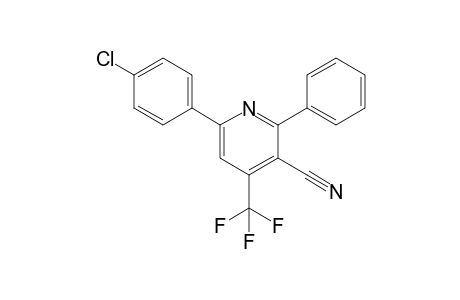 6-(4-Chlorophenyl)-2-phenyl-4-(trifluoromethyl)-3-pyridinecarbonitrile