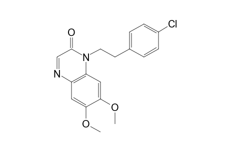 1-(p-chlorophenethyl)-6,7-dimethoxy-2(1H)-quinoxalinone