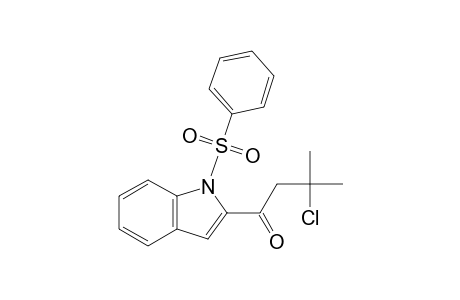 1-(1-besylindol-2-yl)-3-chloro-3-methyl-butan-1-one