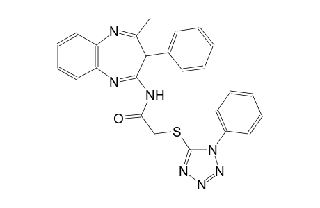 N-(4-methyl-3-phenyl-3H-1,5-benzodiazepin-2-yl)-2-[(1-phenyl-1H-tetraazol-5-yl)sulfanyl]acetamide