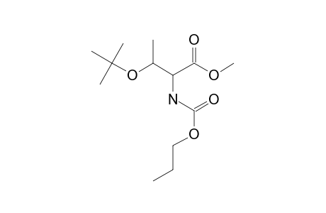 o-Tert-butyl-L-threonine, N-(N-propyloxycarbonyl)-, methyl ester