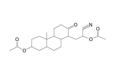 7-Acetoxyperhydrophenanthren-2-one, 4b-methyl-1-(2-acetoxy-2-cyano)ethyl-