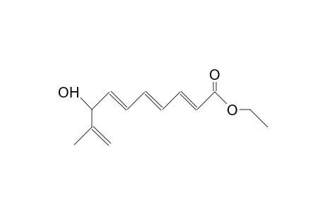(2E,4E,6E)-8-hydroxy-9-methyl-deca-2,4,6,9-tetraenoic acid ethyl ester