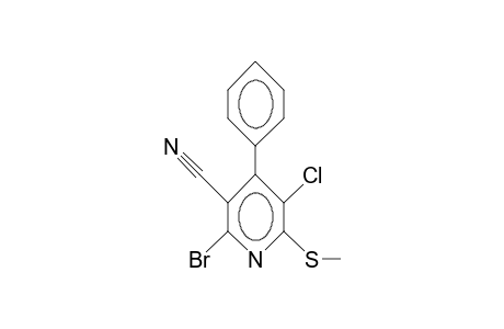 2-BROM-5-CHLOR-6-METHYLTHIO-4-PHENYL-NICOTINONITRIL