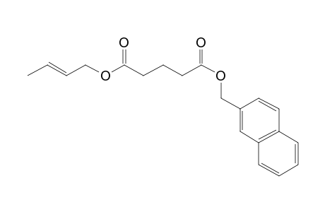 Glutaric acid, naphth-2-ylmethyl but-2-en-1-yl ester