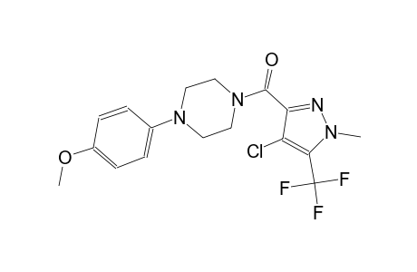 1-{[4-chloro-1-methyl-5-(trifluoromethyl)-1H-pyrazol-3-yl]carbonyl}-4-(4-methoxyphenyl)piperazine