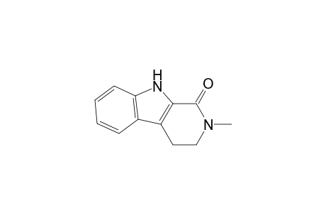 1,2,3,4-TETRAHYDRO-2-METHYL-1-OXO-1H-PYRIDO-[3,4-B]-INDOLE,STRYCHNOCARPINE