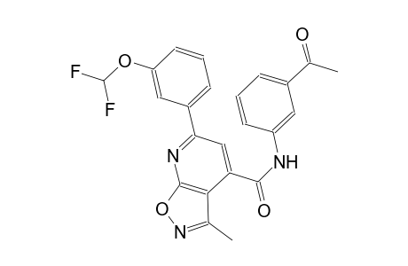 isoxazolo[5,4-b]pyridine-4-carboxamide, N-(3-acetylphenyl)-6-[3-(difluoromethoxy)phenyl]-3-methyl-