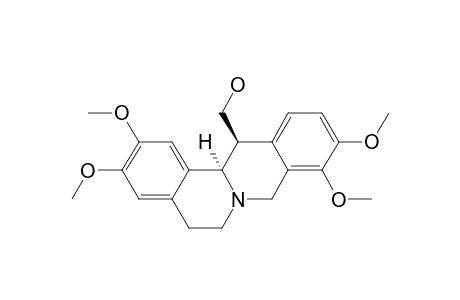 6H-Dibenzo[a,g]quinolizine-13-methanol, 5,8,13,13a-tetrahydro-2,3,9,10-tetramethoxy-, trans-(.+-.)-