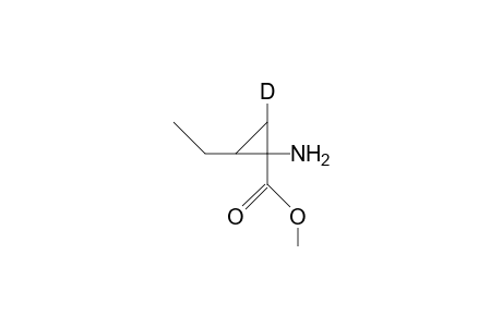 1-Amino-2-ethyl-3-deuterio-cyclopropane-1-carboxylic acid, methylester