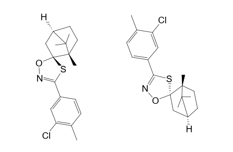 (5R,1'R,4'R)-AND-(5S,1'R,4'R)-4,5-DIHYDRO-3-(3''-CHLORO-4''-METHYLPHENYL)-SPIRO-[1,4,2-OXATHIAZOLE]-5,2'-CAMPHANE