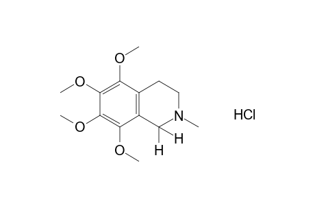 2-Methyl-1,2,3,4-tetrahydro-5,6,7,8-tetramethoxyisoquinoline, hydrochloride