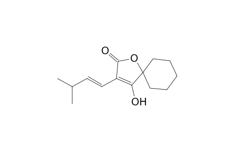 4-Hydroxy-3-[3'-methyl-1-buten-1'-yl]-1-oxaspiro[4.5]dec-3-en-2-one