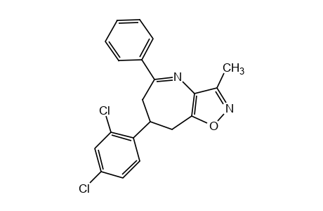 7-(2,4-dichlorophenyl)-7,8-dihydro-3-methyl-5-phenyl-6H-isoxazolo[4,5-b]azepine