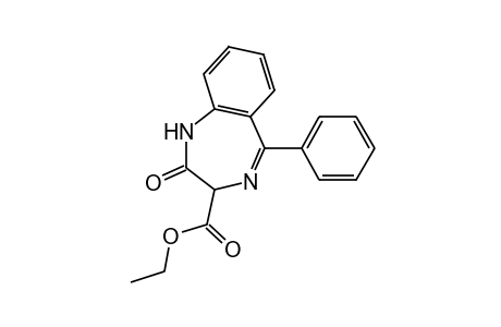 2,3-DIHYDRO-2-OXO-5-PHENYL-1H-1,4-BENZODIAZEPINE-3-CARBOXYLIC ACID, ETHYL ESTER