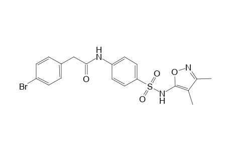 2-(4-bromophenyl)-N-(4-{[(3,4-dimethyl-5-isoxazolyl)amino]sulfonyl}phenyl)acetamide