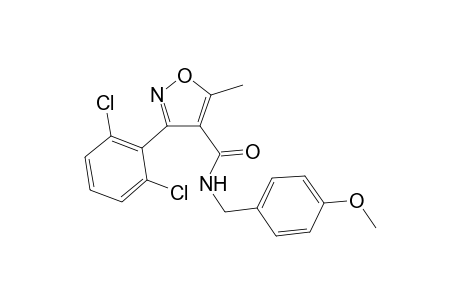 3-(2,6-dichlorophenyl)-N-(4-methoxybenzyl)-5-methyl-4-isoxazolecarboxamide