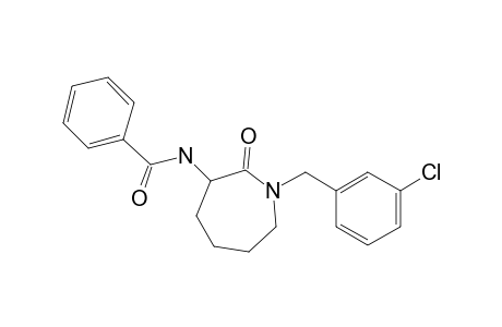 N-[1-(3-Chlorobenzyl)-2-oxoazepan-3-yl]benzamide