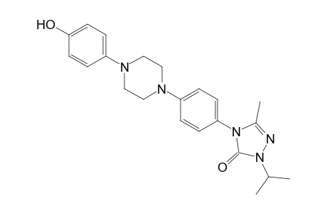 4-{p-[4-(p-hydroxyphenyl)-1-piperazinyl)phenyl}-1-isopropyl-3-methyl-deltasquare-1,2,4-triazolin-5-one