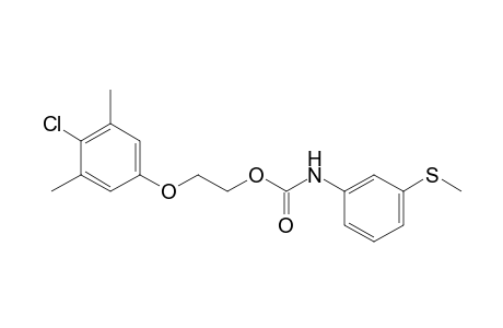 (3-Methylsulfanylphenyl)carbamic acid, 2-(4-chloro-3,5-dimethylphenoxy)ethyl ester