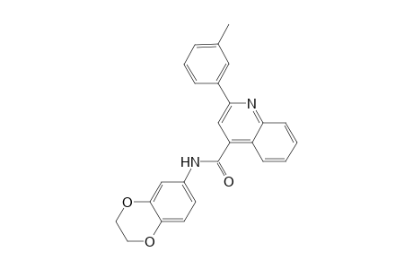 N-(2,3-dihydro-1,4-benzodioxin-6-yl)-2-(3-methylphenyl)-4-quinolinecarboxamide