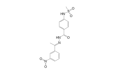4-Methanesulfonamido-N'-(a-methyl-3-nitrobenzylidene)benzohydrazide