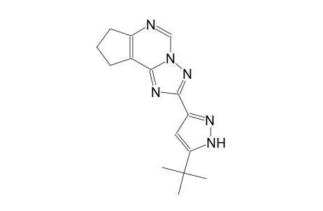 7H-cyclopenta[e][1,2,4]triazolo[1,5-c]pyrimidine, 2-[5-(1,1-dimethylethyl)-1H-pyrazol-3-yl]-8,9-dihydro-