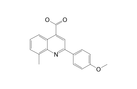 2-[p-Methoxyphenyl]-8-methylcinchoninic acid