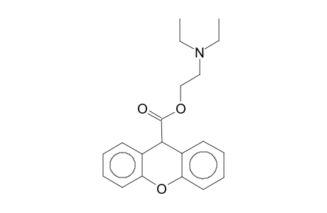 .beta.-Diethylaminoethylxathene-9-carboxylate