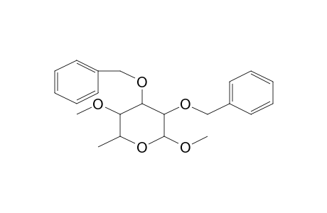 Methyl 2,3-di-O-benzyl-6-deoxy-4-O-methylhexopyranoside