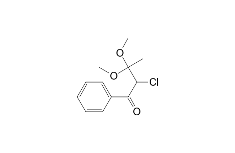 1-Butanone, 2-chloro-3,3-dimethoxy-1-phenyl-