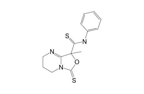 8-Methyl-N-phenyl-6-sulfanylidene-3,4-dihydro-2H-oxazolo[3,4-a]pyrimidine-8-carbothioamide