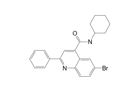 Quinoline-4-carboxyamide, 6-bromo-2-phenyl-N-cyclohexyl-