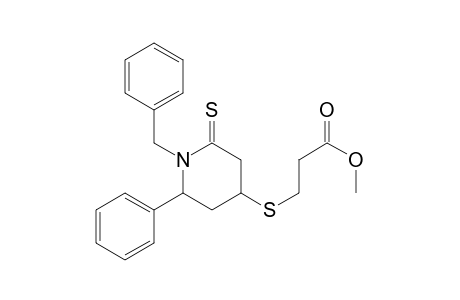 1-Benzyl-4-[(methoxycarbonyl)ethylthio]-6-phenylpiperidine-2-thione