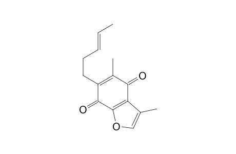 2-(3'-PENTENYL)-3,7-DIMETHYL-BENZOFURAN-1,4-DIONE