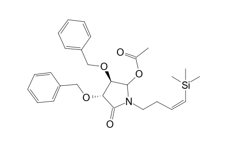 (3R,4R)-1-[(Z)-4-(Trimethylsilyl)3-butenyl]-5-acetoxy-3,4-bis(benzyloxy)pyrrolidine-2-one