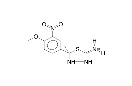 2-(3-NITRO-4-METHOXYPHENYL)-2-METHYL-5-IMINO-1,3,4-THIADIAZOLIDINE,PROTONATED