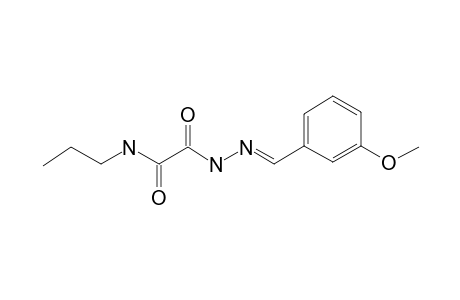 2-[(3-Methoxybenzylidene)hydrazino]-2-oxo-N-propylacetamide