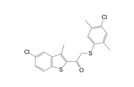 5-chloro-3-methylbenzo[b]thien-2-yl [(4-chloro-2,5-xylyl)thio]methyl ketone