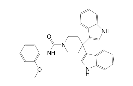 1-piperidinecarboxamide, 4,4-di(1H-indol-3-yl)-N-(2-methoxyphenyl)-