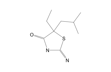 5-ethyl-2-imino-5-isobutyl-4-thiazolidinone