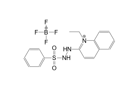 1-ethyl-2-[2-(phenylsulfonyl)hydrazino]quinolinium tetrafluoroborate