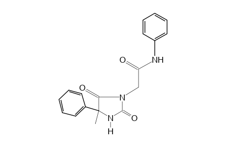 2,5-dioxo-4-methyl-4-phenyl-1-imidazolidineacetanilide